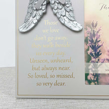 Load image into Gallery viewer, &#39;Those We Love Don&#39;t Go Away&#39; Angel Wings Photo Frame