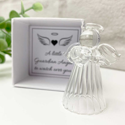 Boxed Glass 'Guardian Angel' Ornament