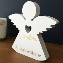 Load image into Gallery viewer, Personalised Memorial Ornament. White Painted Angel.