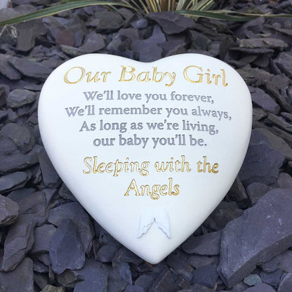 Our Baby Girl Angel Baby Heart Garden Memorial