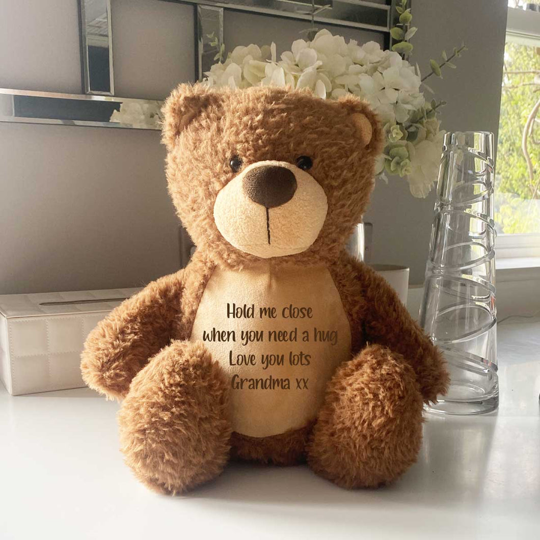 Personalised Record-A-Voice Teddy Bear - Brown