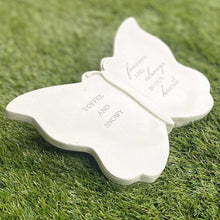 Load image into Gallery viewer, Personalised Outdoor Memorial Butterfly Tribute. &#39;Forever And Always In Our Hearts&#39;