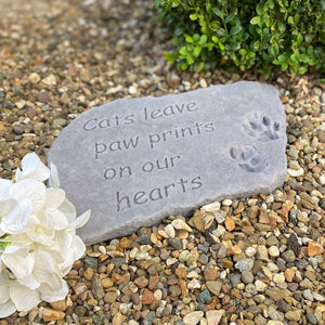 Large Outdoor Cat Memorial Stone