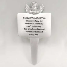 Load image into Gallery viewer, Memorial Plot Tribute. Silver Angel. &#39;Someone Special&#39;.
