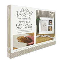 Load image into Gallery viewer, Paw Print Clay Mould &amp; Photo Frame Kit