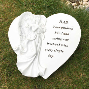 You added Grave Ornament. White Heart with 3D Angel. 'Dad ... I Miss Every Single Day.' to your cart.