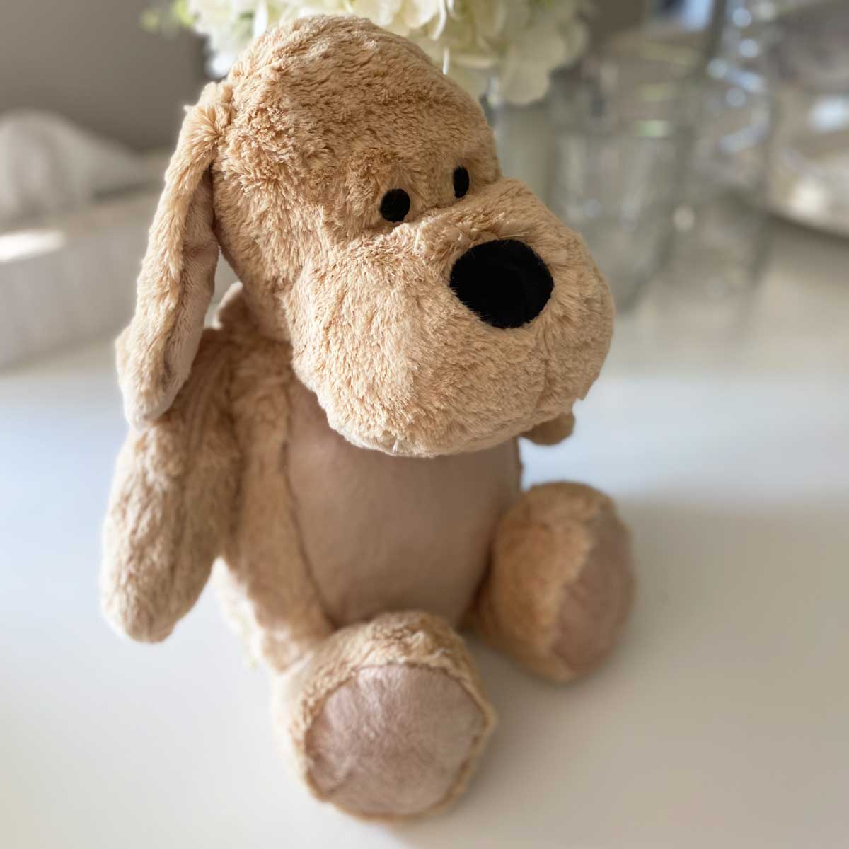 Personalised Pawprints On Our Hearts Comfort Memorial Dog