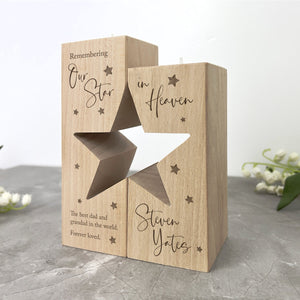You added Personalised Solid Wooden Memorial Star Tea Light Holders to your cart.