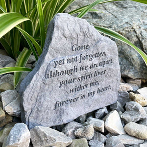 You added 'Gone Yet Not Forgotten' Outdoor Memorial Stone to your cart.