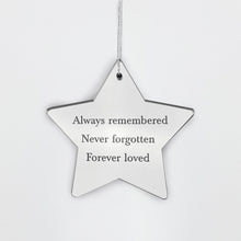 Load image into Gallery viewer, Angels, Wings &amp; Feathers Mirrored Acrylic Star Hanging Decoration