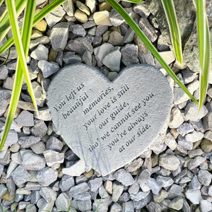 'You Left Us Beautiful Memories' Outdoor Memorial Stone