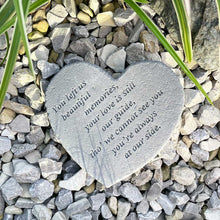 Load image into Gallery viewer, &#39;You Left Us Beautiful Memories&#39; Outdoor Memorial Stone