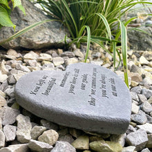 Load image into Gallery viewer, &#39;You Left Us Beautiful Memories&#39; Outdoor Memorial Stone
