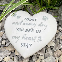 Load image into Gallery viewer, Heart Shaped Pet Memorial Stone