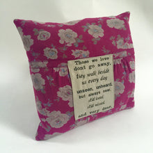 Load image into Gallery viewer, Huggable memory cushion from loved ones dress.