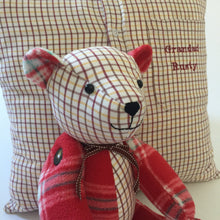 Load image into Gallery viewer, Bespoke Memory Shirt Bear - Made From Loved Ones Clothes