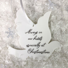 Load image into Gallery viewer, White Acrylic Dove Hanging Decoration