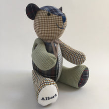 Load image into Gallery viewer, Bespoke Memory Shirt Bear - Made From Loved Ones Clothes