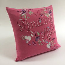 Load image into Gallery viewer, A special memory cushion for an Amazing Mum.