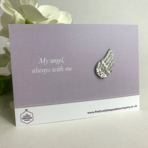 You added 'My Angel Always With Me' Angel Wing Token to your cart.