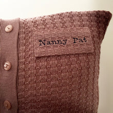 Load image into Gallery viewer, Bespoke Memory Cushion made from Cherished Personal Garments