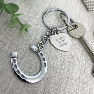 You added Always In My Heart Charm Horse Memorial Keyring to your cart.