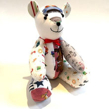 Load image into Gallery viewer, Bespoke Memory Bear. Tutu Option. Made From Loved Ones Clothes