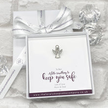 Load image into Gallery viewer, Memorial Token in Personalised Gift Box. Diamante Angel. 