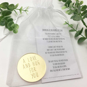 Thinking Of You On Mother's Day Poem + Love & Hug Mirror Disc