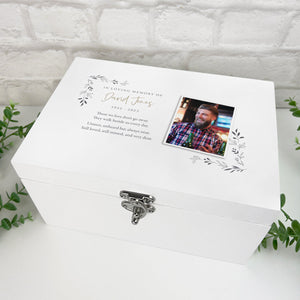You added Personalised Luxury White Wooden One Photo Keepsake Memory Box - 2 Sizes to your cart.