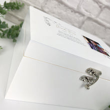 Load image into Gallery viewer, Personalised Luxury White Wooden One Photo Keepsake Memory Box - 2 Sizes