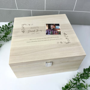 You added Personalised Luxury Square Wooden 28cm One Photo Keepsake Memory Box to your cart.