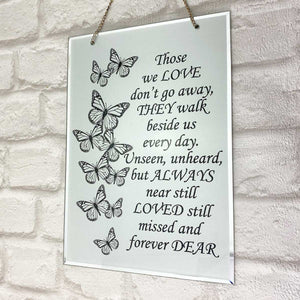 You added Butterflies Hanging Glass Memorial Plaque to your cart.