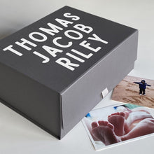 Load image into Gallery viewer, Personalised Memorys &amp; Keepsake Box With Loved Ones Name. Assorted Colours.