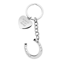 Load image into Gallery viewer, Always In My Heart Charm Horse Memorial Keyring