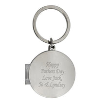 Load image into Gallery viewer, Personalised Round Photo Keyring - Any Message/Occasion