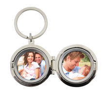 Load image into Gallery viewer, Personalised Round Photo Keyring - Any Message/Occasion