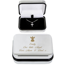 Load image into Gallery viewer, Angel Necklace in Personalised Keepsake Box