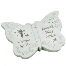 Load image into Gallery viewer, Personalised Outdoor Memorial Butterfly Tribute. Fairy Garden Design.