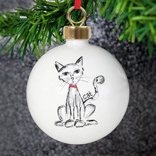 Load image into Gallery viewer, Personalised Cat Bauble
