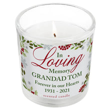 Load image into Gallery viewer, Personalised In Loving Memory Scented Jar Candle