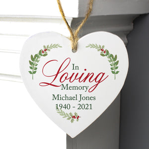 You added Personalised 'In Loving Memory' Heart Christmas Decoration - Wreath to your cart.