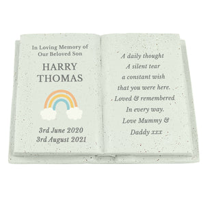 Personalised Rainbow Memorial Book