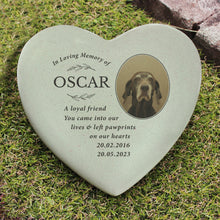 Load image into Gallery viewer, Personalised &quot;In Loving Memory of&quot; Photo Upload Memorial Resin Memorial Heart