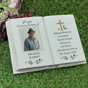You added Personalised Memorial Book Style with Cross Photo Upload Resin Book to your cart.
