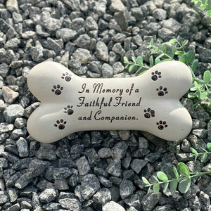 Dog Bone Outdoor Memorial / Grave Marker