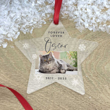 Load image into Gallery viewer, Personalised Pet Photo Acrylic Hanging Decoration - Various Shapes