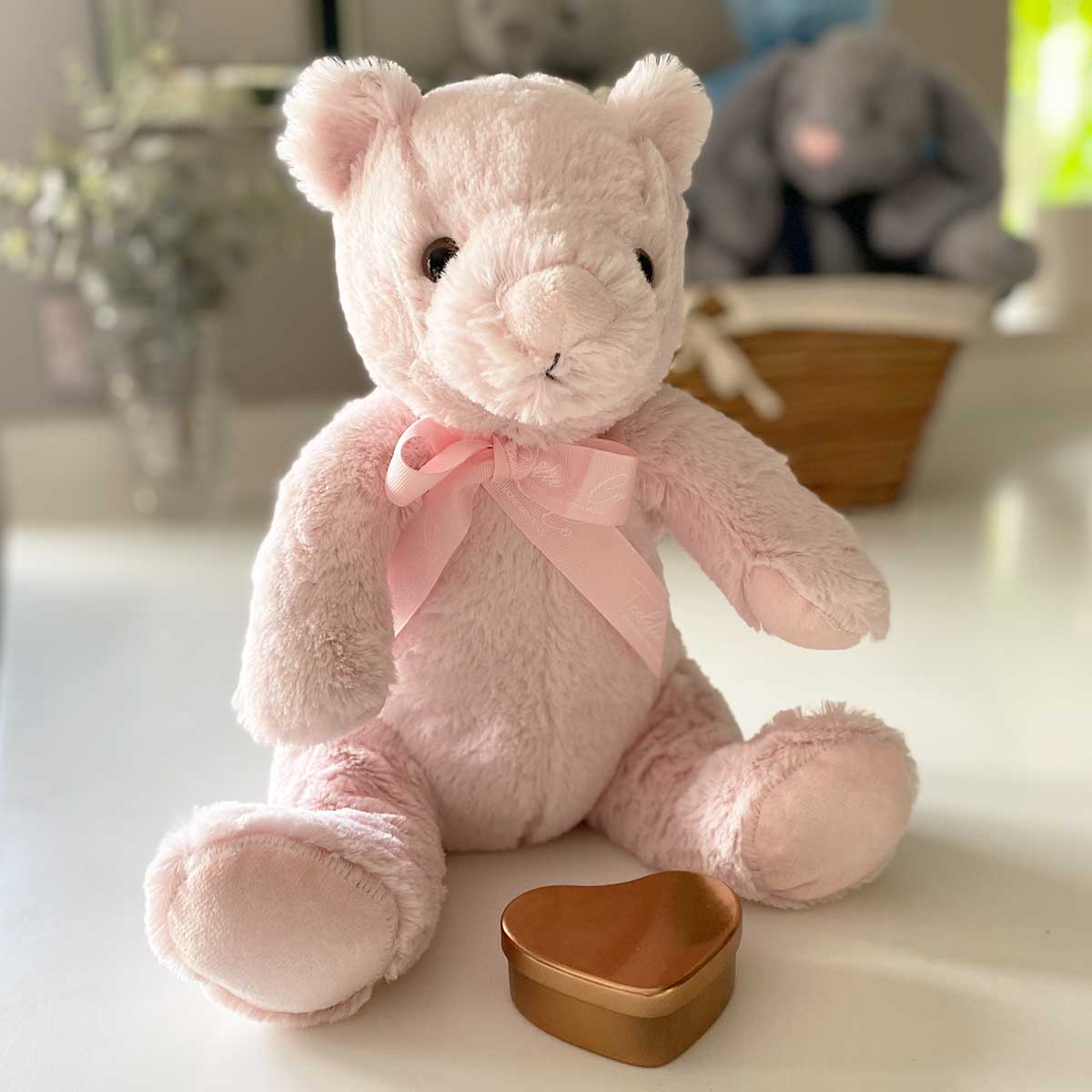 Ashes Keepsake Memory Pink Bear