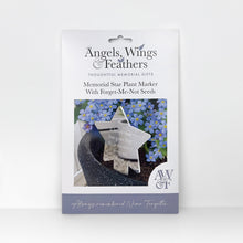 Load image into Gallery viewer, Angels, Wings &amp; Feathers Memorial Star Plant Marker With Forget-Me-Not Seeds