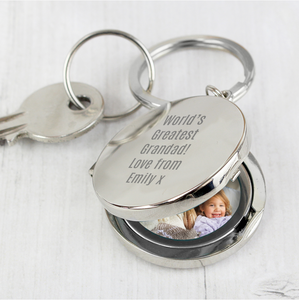 Personalised Photo Keyring - Any Message/Occasion